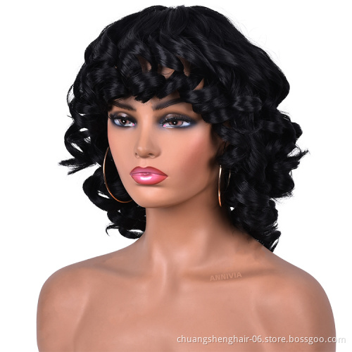 Wholesale good quality hair wig  and high fiber wigs wholesale hot selling straight multi color red black synthetic wig